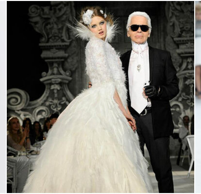 The 20 most charming wedding dresses by Karl Lagerfeld for Chanel